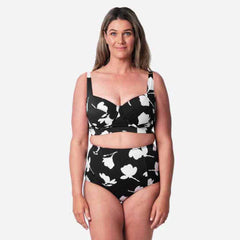 Plus Size Printed  High Waist Bikini Swimsuit