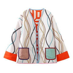Printed Reversible Cotton Coat