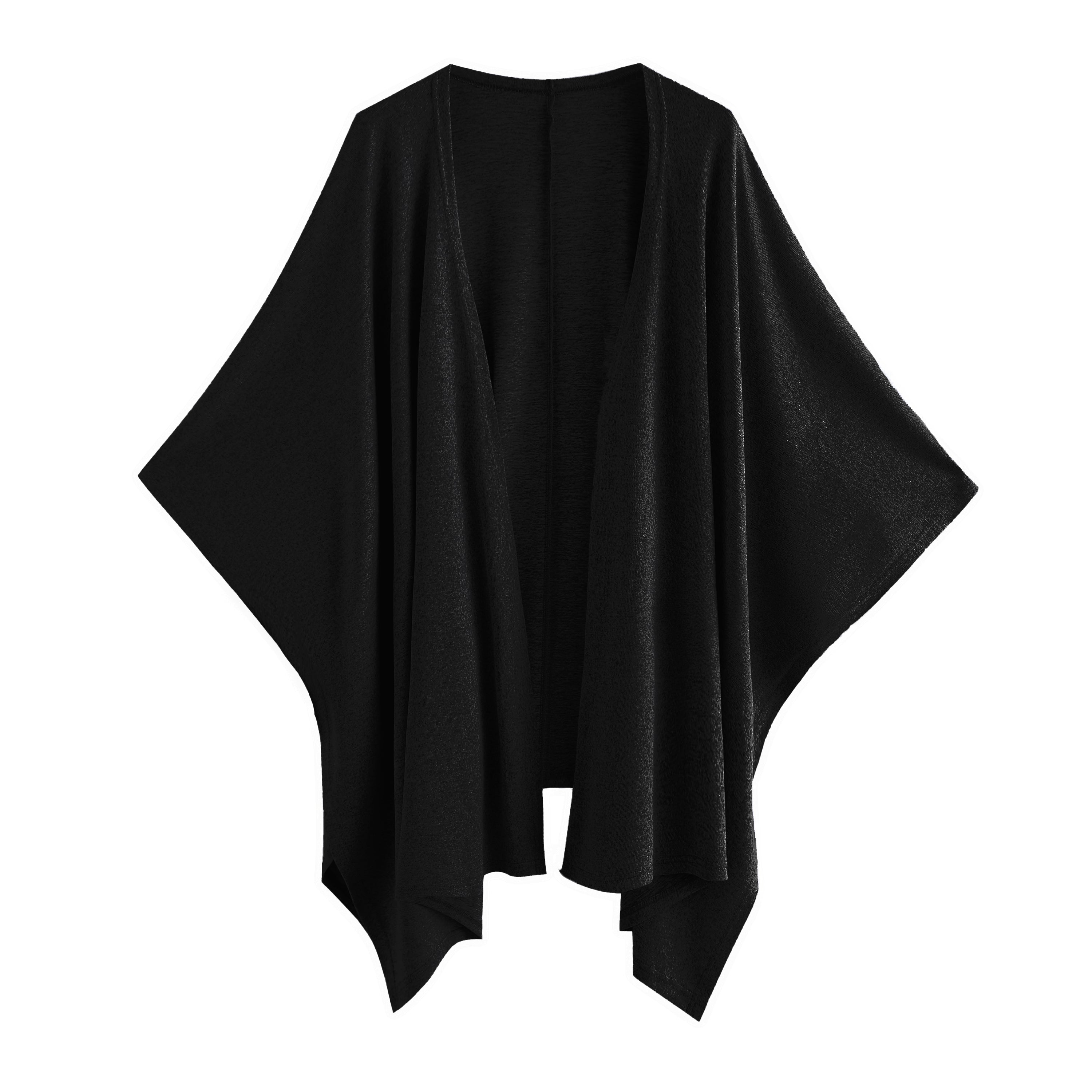 Knitted Bat Sleeve Solid Color Top