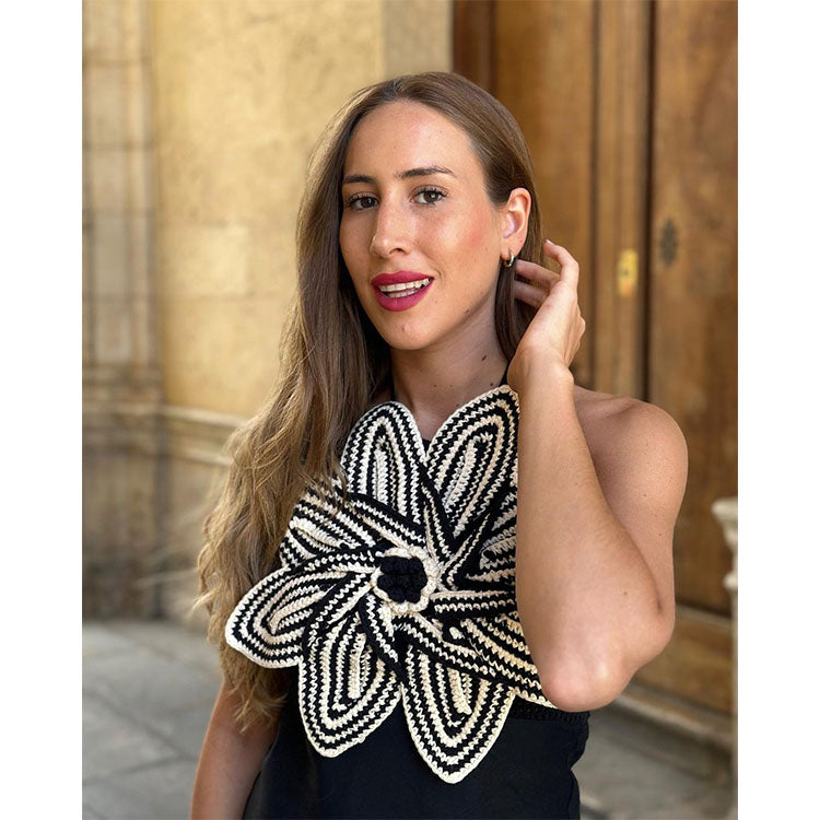 3D Knit Flower Dress