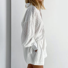 Jacquard Shirt and Shorts