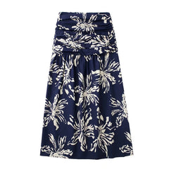 Flaxmaker Casual Printed Shirt and Skirt