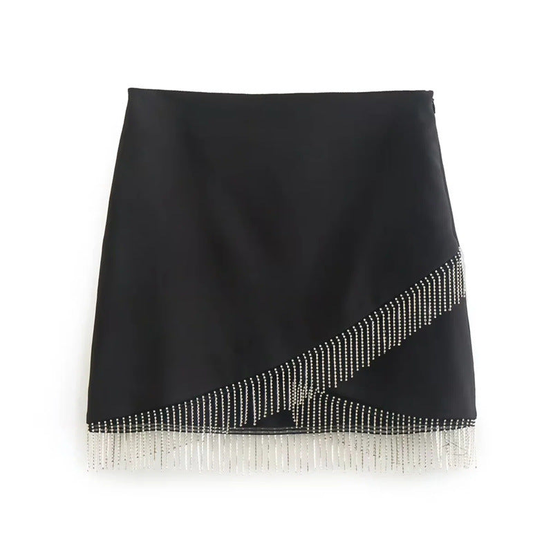 Fashion Sequins Tassel Two Piece Set