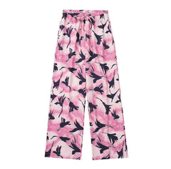 Fashion Casual Blossom Printed Shirt and Pants