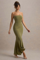 Solid Color Off-Shoulder Evening Dress