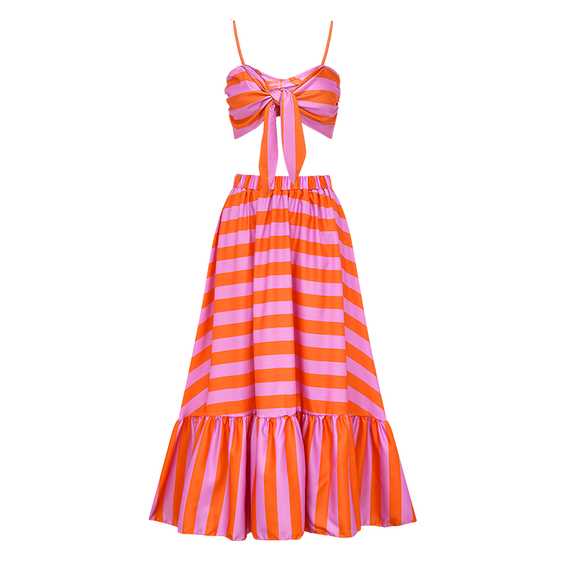 Sling Bow-tie Bkini Swimsuit and Skirt(Shipped on Jan 5th)
