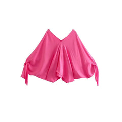 Casual Pink Tow Piece Shirt and Pants Sets Flaxmaker