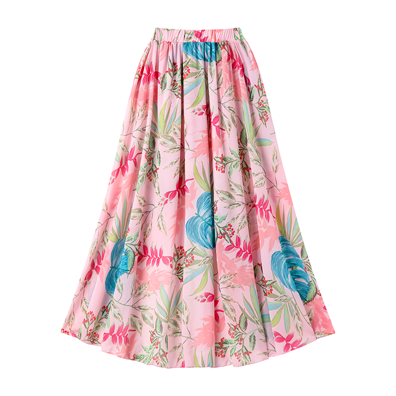 One Shoulder Ruffle Floral Print One Piece Swimsuit and Skirt Flaxmaker