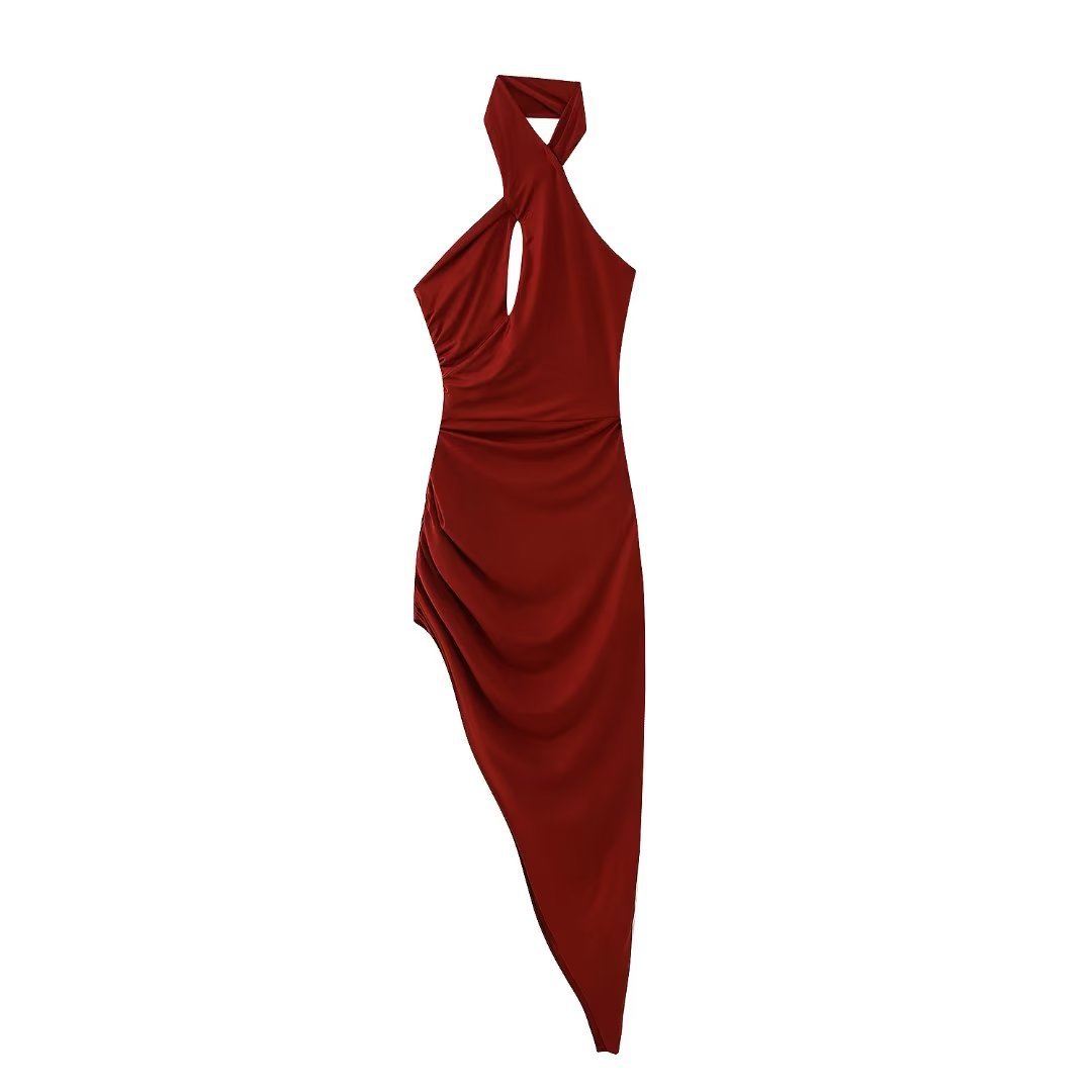 Cross straps Cutout Backless Dress