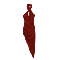 Cross straps Cutout Backless Dress