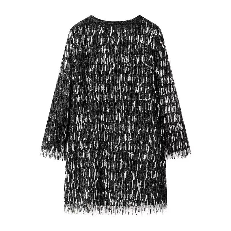 Sequin Tassel Party Mini Dress