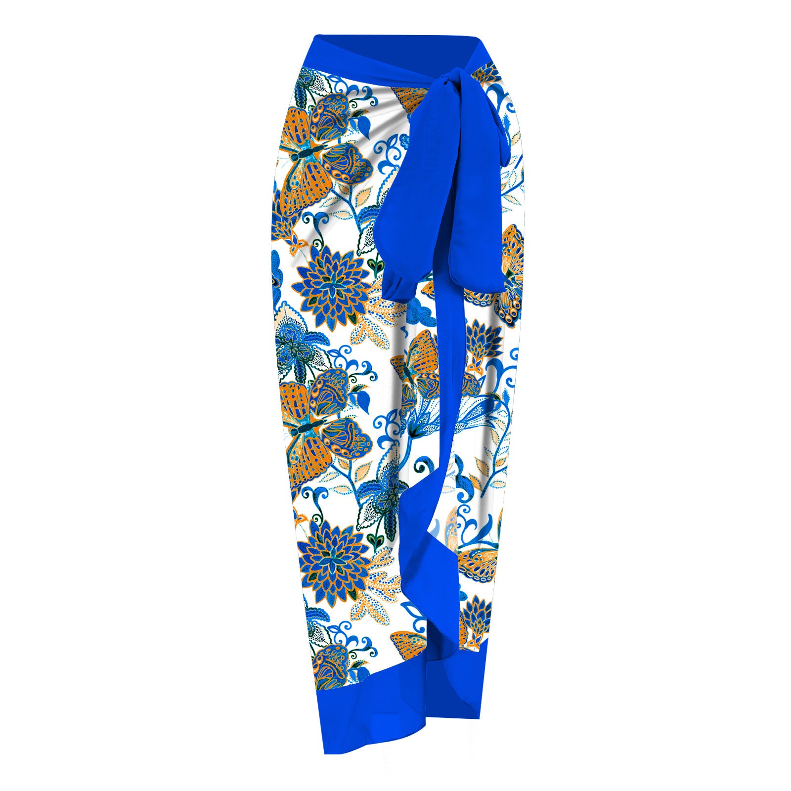 Printed One Piece Swimsuit and Sarong