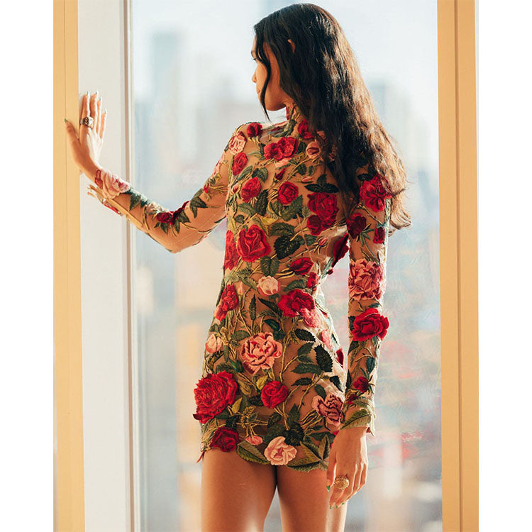 Lace Sexy Mini Dress