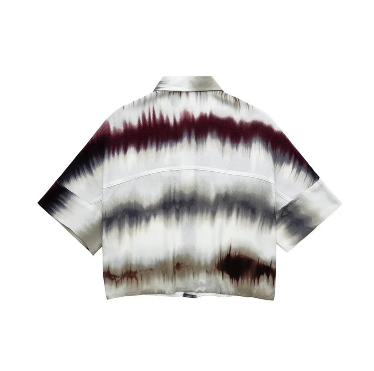 New Fashion Ombre Printed Two Piece Set
