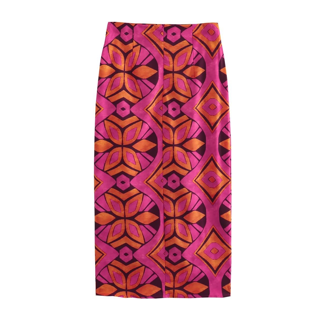 Oblique Shoulder printed Cami and Skirt Set