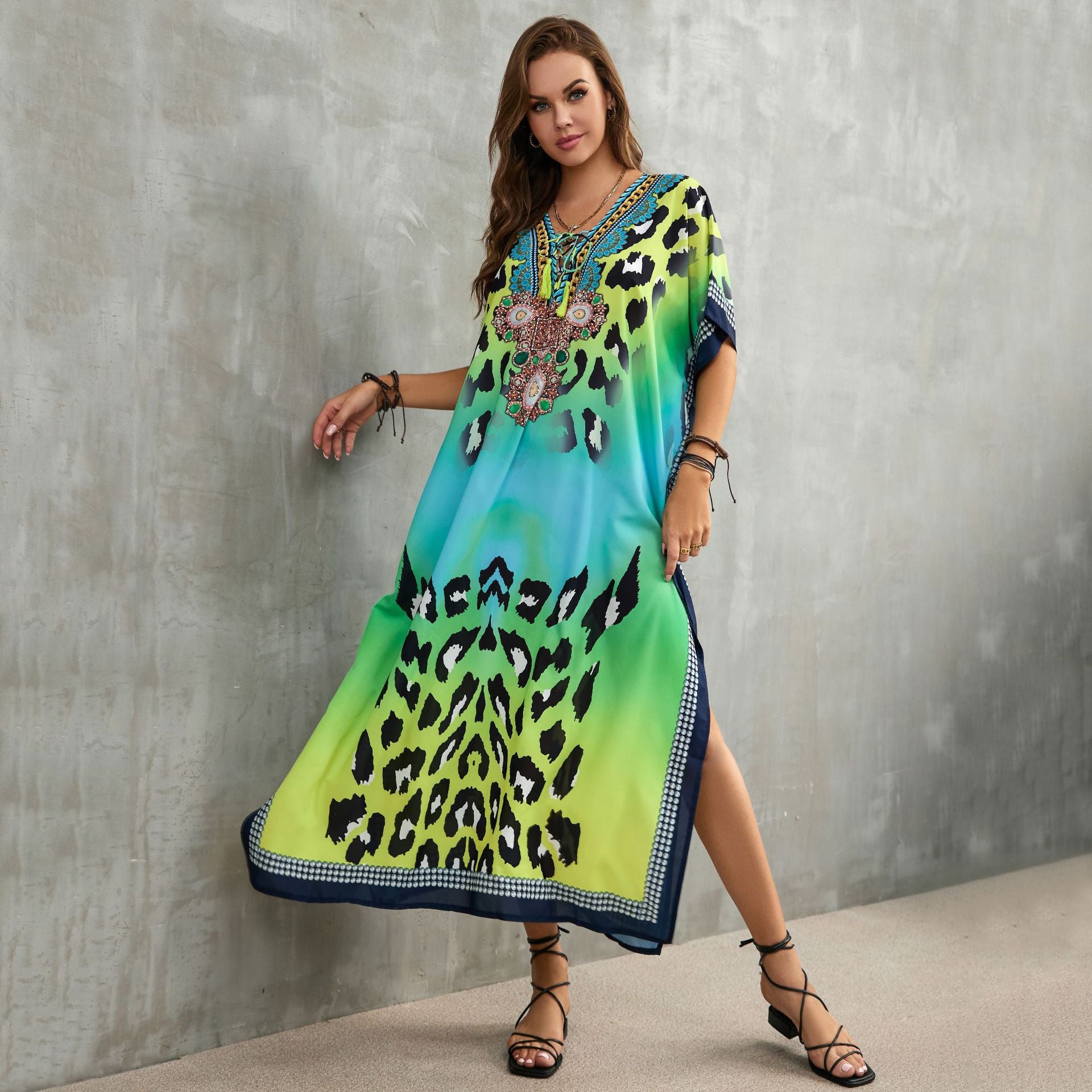 Printed Beach Holiday Cover Up