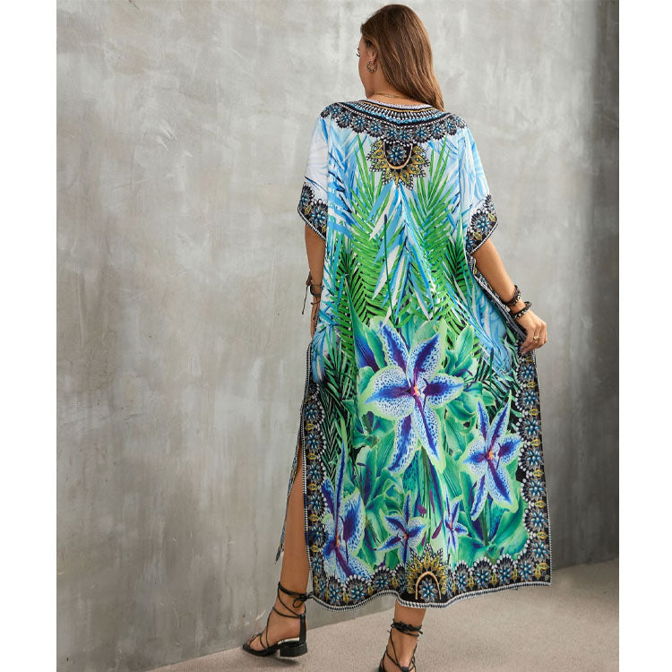 Printed Beach Holiday Cover Up