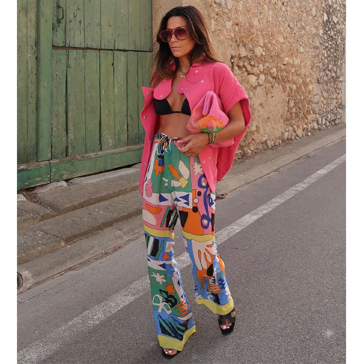 Short Sleeved  Shirt and Pants Set