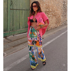 Short Sleeved  Shirt and Pants Set