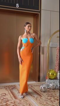 Backless Cutout Split Bandage Dress Flaxmaker