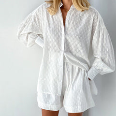 Jacquard Shirt and Shorts