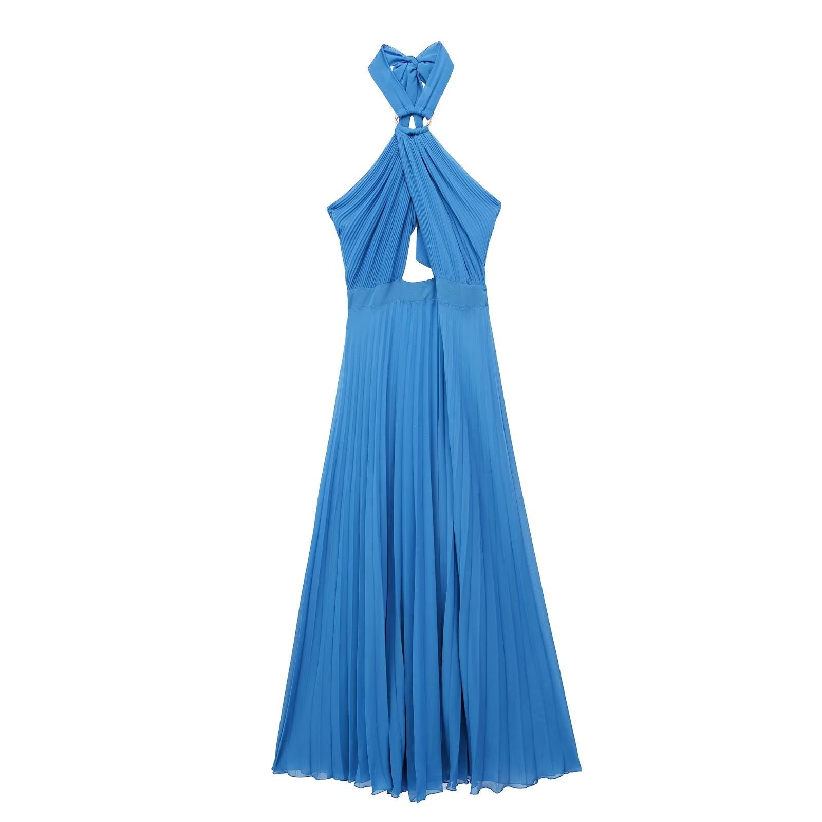 Halter Cutout Backless Dress