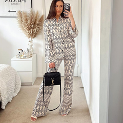 Fashion Casual Graphic Printed Two Piece Set