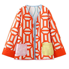 Printed Reversible Cotton Coat