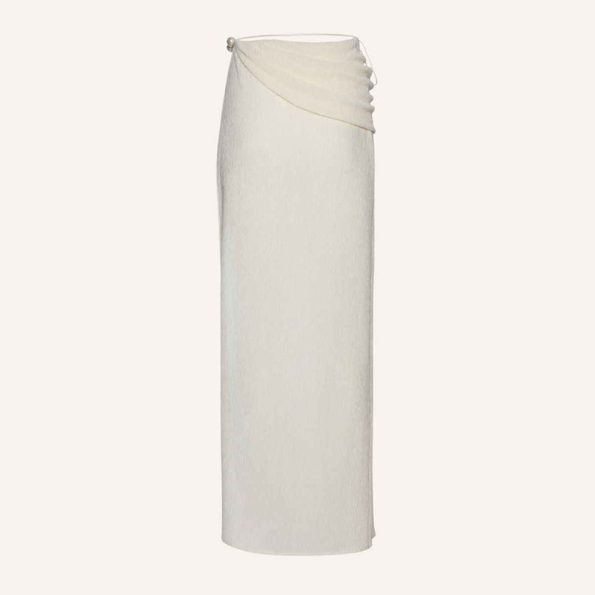 Halterneck Pearl Bandeau High Waist Bikini Swimsuit and Sarong (Shipped on Jan 13th)