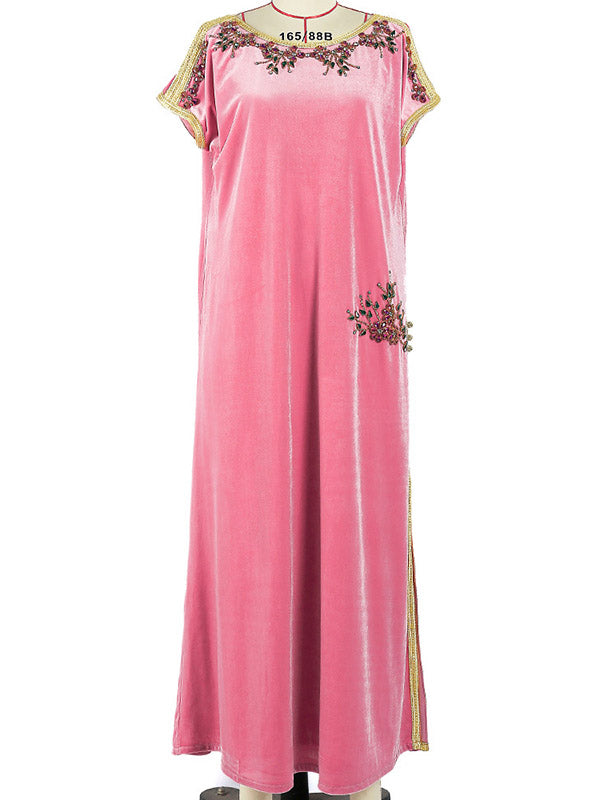 Vacation Loose Round-Neck Dress