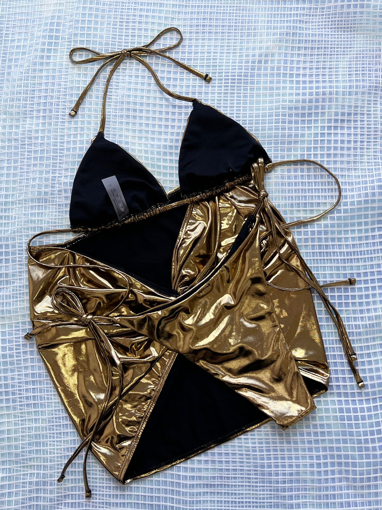 Sexy Halter  Bikini Swimsuit and Sarong