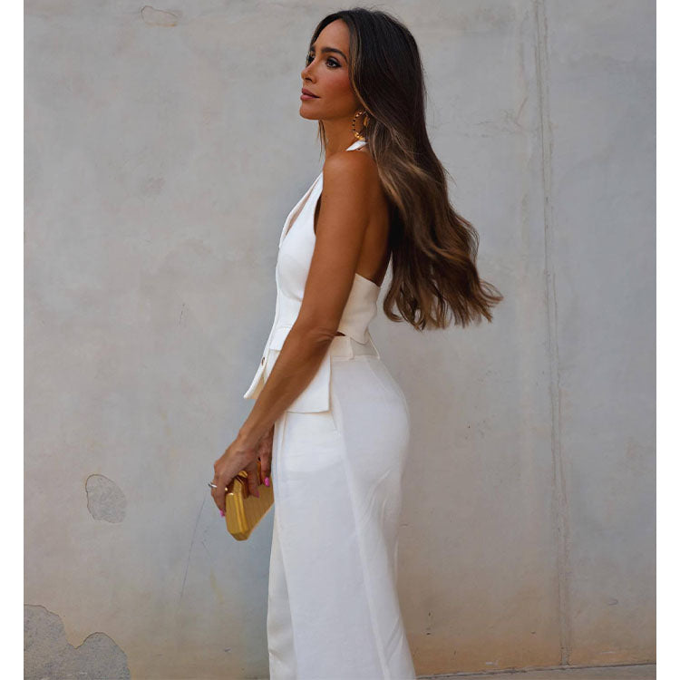 Halter Vest and Pants Set