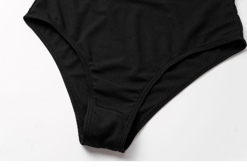 Off Shoulder Black One Piece Swimsuit and Sarong Flaxmaker