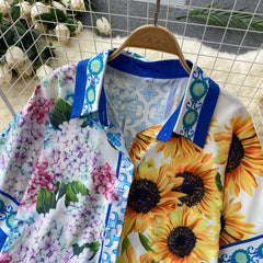 Flaxmaker Blossom Color Block Two Piece Set
