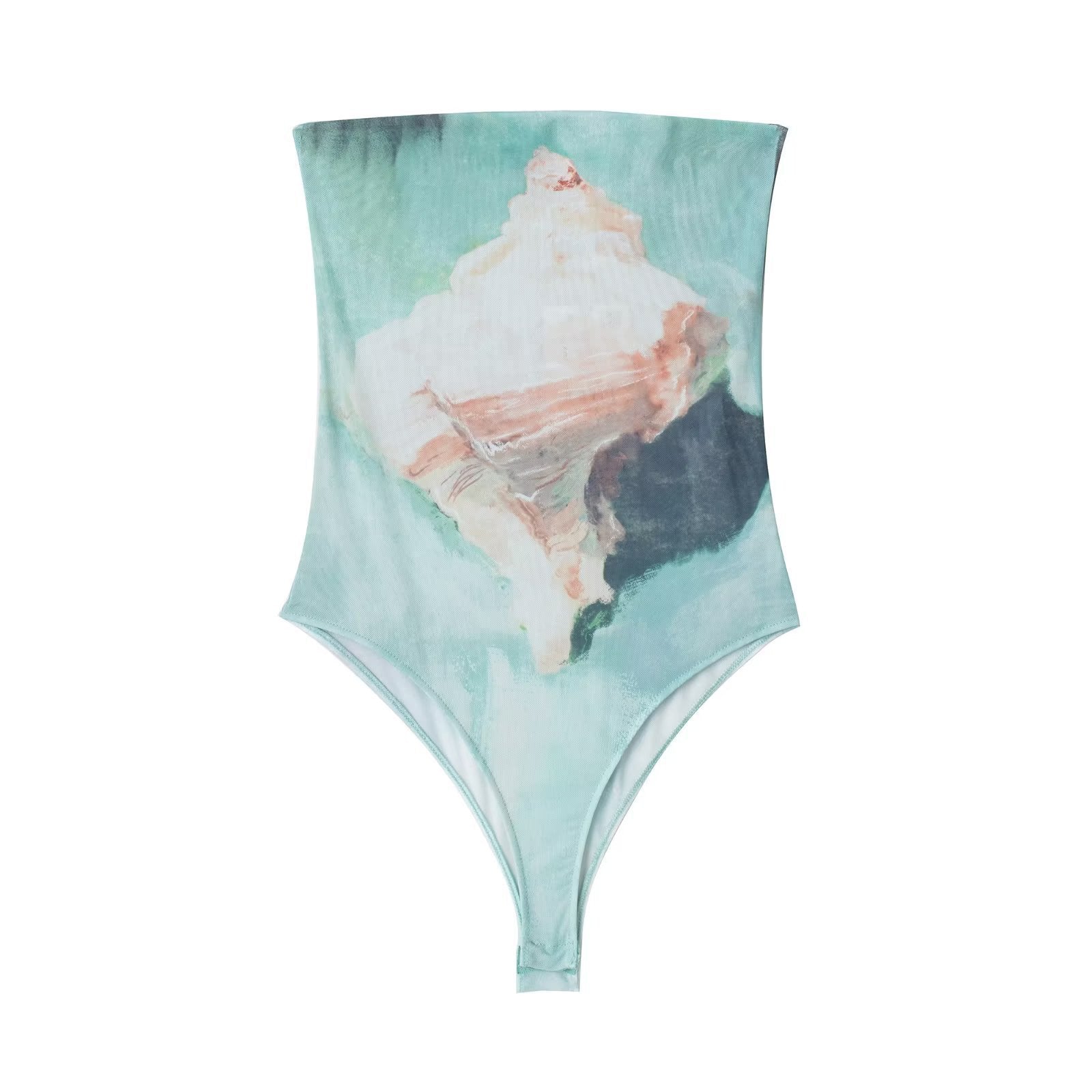 Printed Tulle Bodysuit and Dress