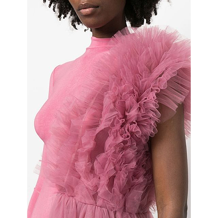 Flaxmaker Stereoscopic Yarn Breast Top Two Piece Set