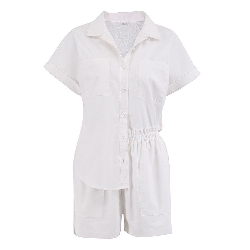 Cotton Linen Shirt and Shorts