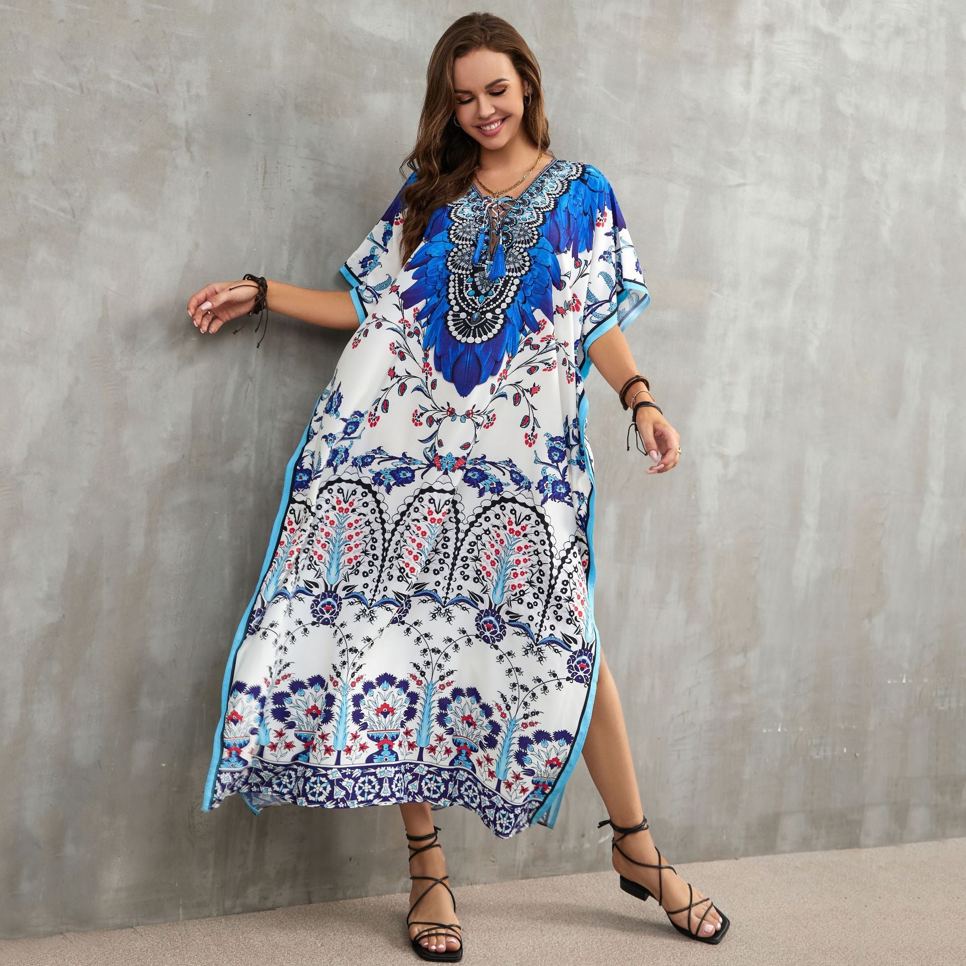 Printed Beach Holiday Cover Up
