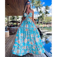 Sling Backless Cut Out Dress