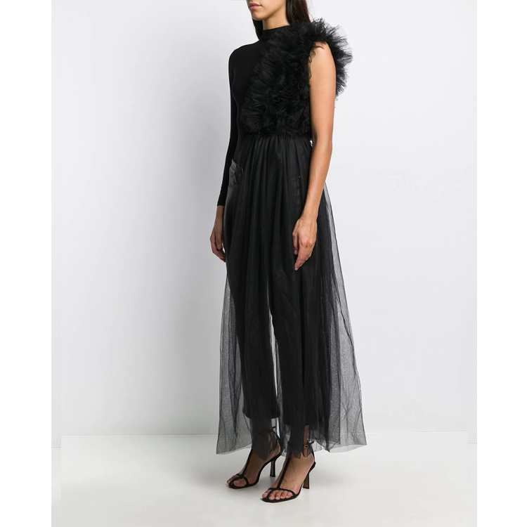 Flaxmaker Stereoscopic Yarn Breast Top Two Piece Set