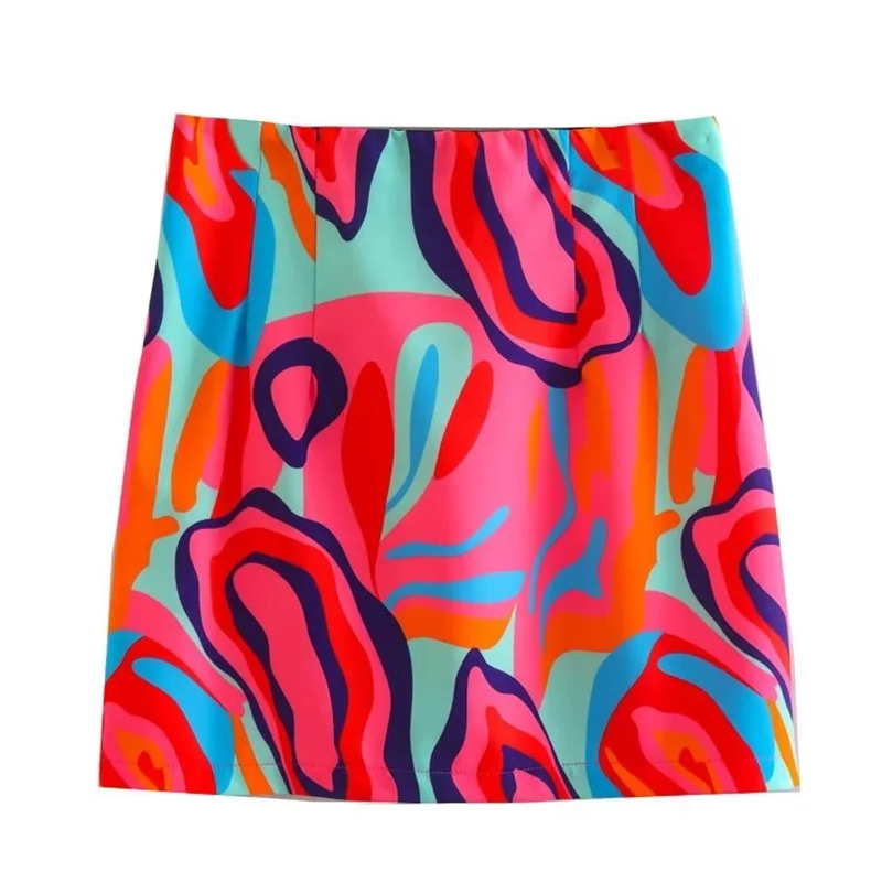 Flaxmaker Fashion Graphic Printed  Two Piece Set