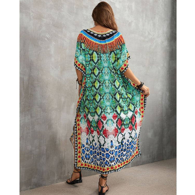 Printed Beach Holiday Cover Up