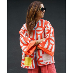 Printed Reversible Cotton Coat