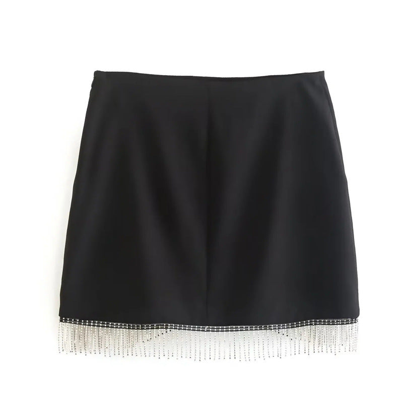 Fashion Sequins Tassel Two Piece Set