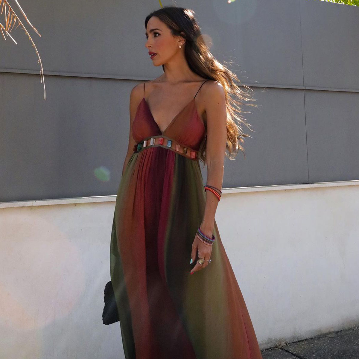 Sling Ombre Printed Dress