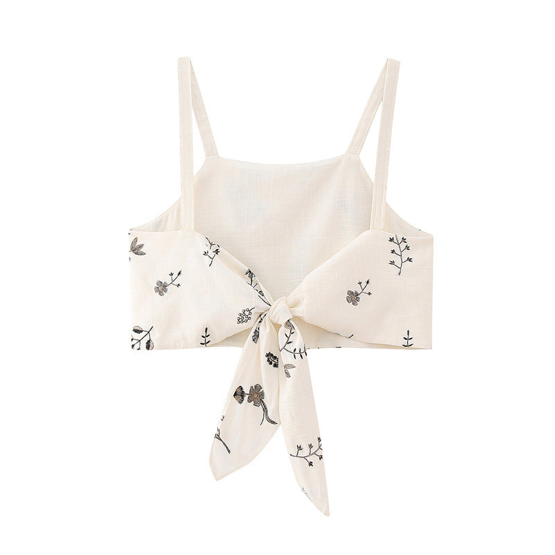 Lace up Sling Cami and Skirt Set