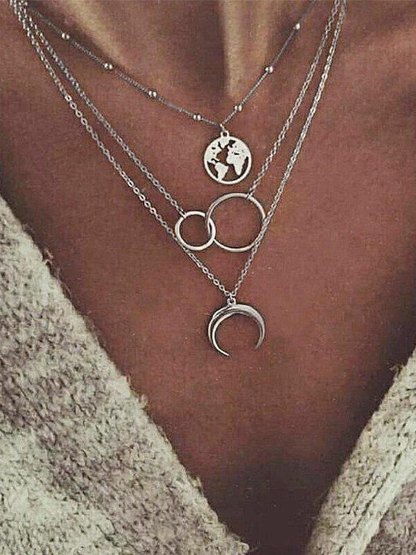Moon Layered Necklace