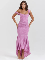 Zipper Bodycon Female Elegance Party Maxi Dress