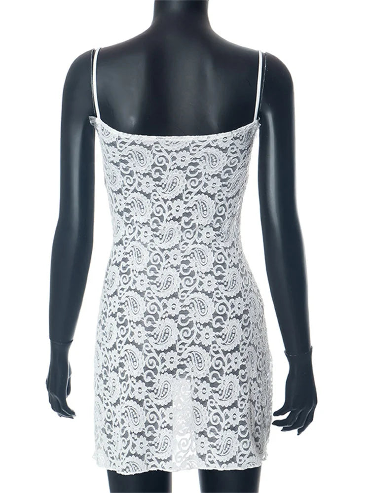 Bodycon Lace See Through Spaghetti Strap Mini Dresses JeeBas bodycon-lace-see-through-spaghetti-strap-mini-dresses-jeebas