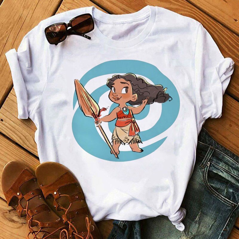 Cute Disney Princess Crew Neck Women's Top